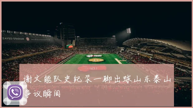 谢文能队史纪录一脚出球山东泰山争议瞬间